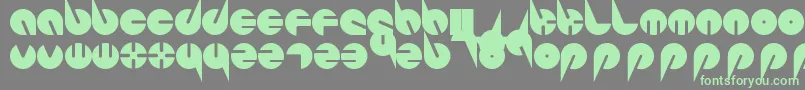 フォントPepsiPerfectFont – 灰色の背景に緑のフォント