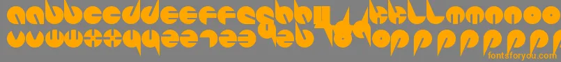 PepsiPerfectFont Font – Orange Fonts on Gray Background