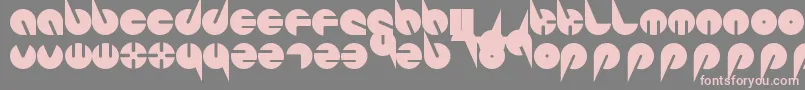 PepsiPerfectFont-fontti – vaaleanpunaiset fontit harmaalla taustalla