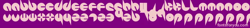 Fonte PepsiPerfectFont – fontes rosa em um fundo violeta