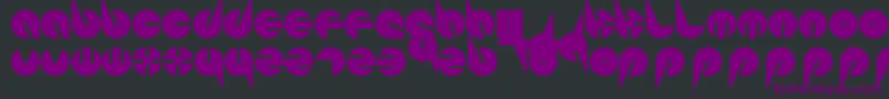 フォントPepsiPerfectFont – 黒い背景に紫のフォント