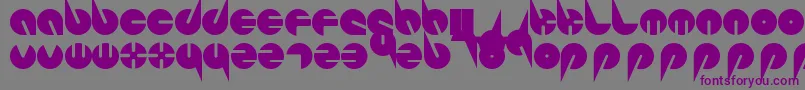 Шрифт PepsiPerfectFont – фиолетовые шрифты на сером фоне
