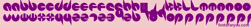 PepsiPerfectFont-fontti – violetit fontit vaaleanpunaisella taustalla