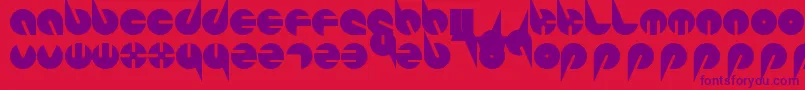 PepsiPerfectFont-fontti – violetit fontit punaisella taustalla
