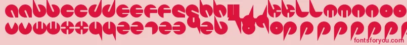 PepsiPerfectFont-fontti – punaiset fontit vaaleanpunaisella taustalla