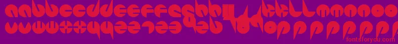 PepsiPerfectFont-fontti – punaiset fontit violetilla taustalla