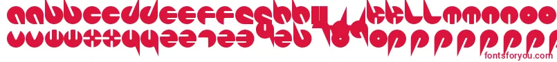 PepsiPerfectFont-fontti – punaiset fontit valkoisella taustalla