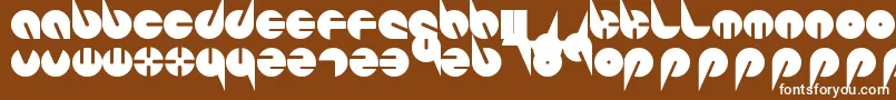 Шрифт PepsiPerfectFont – белые шрифты на коричневом фоне