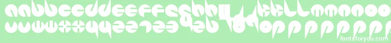 PepsiPerfectFont-fontti – valkoiset fontit vihreällä taustalla