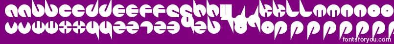 PepsiPerfectFont-fontti – valkoiset fontit violetilla taustalla