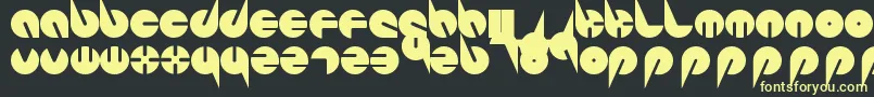 PepsiPerfectFont Font – Yellow Fonts on Black Background
