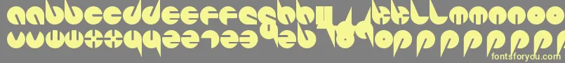 Шрифт PepsiPerfectFont – жёлтые шрифты на сером фоне