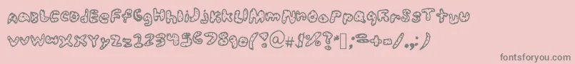 Sophysoph Font – Gray Fonts on Pink Background