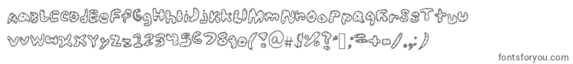 Шрифт Sophysoph – серые шрифты на белом фоне