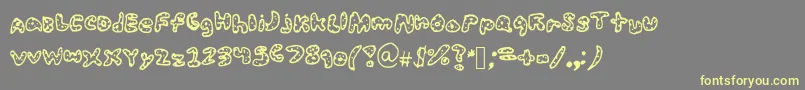 Sophysoph Font – Yellow Fonts on Gray Background