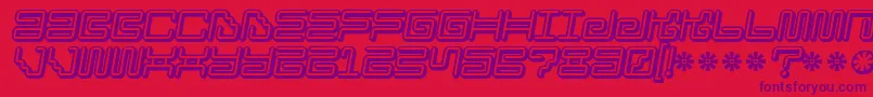 Iron Lounge Smart 2 Font – Purple Fonts on Red Background