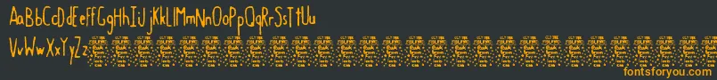fuente GiconflDemo – Fuentes Naranjas Sobre Fondo Negro