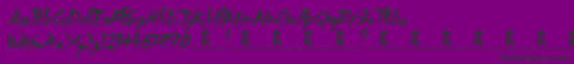 SlowedDown Font – Black Fonts on Purple Background