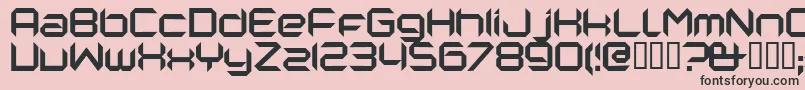 Nanorg Font – Black Fonts on Pink Background