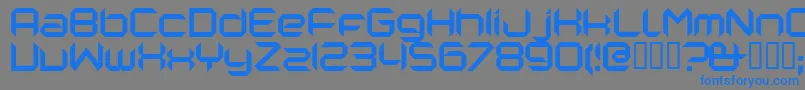 Nanorg Font – Blue Fonts on Gray Background