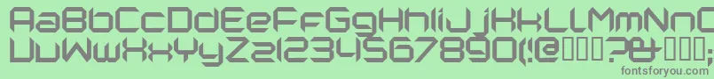 Nanorg Font – Gray Fonts on Green Background
