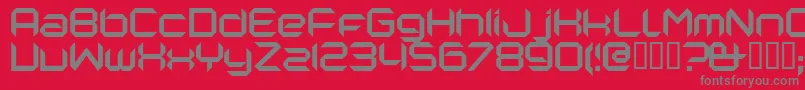Nanorg Font – Gray Fonts on Red Background