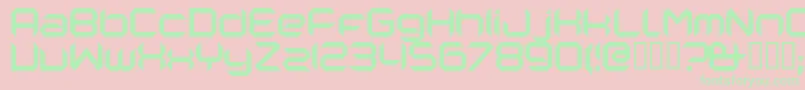 Nanorg Font – Green Fonts on Pink Background
