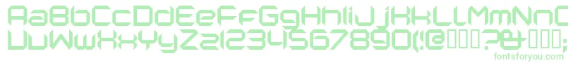 Nanorg Font – Green Fonts on White Background