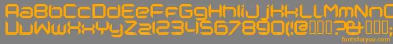 Nanorg Font – Orange Fonts on Gray Background