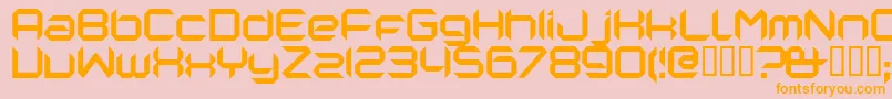 Nanorg Font – Orange Fonts on Pink Background