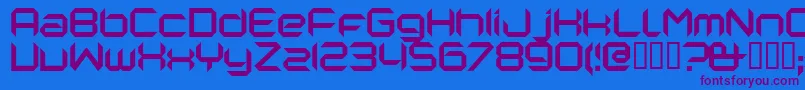 Шрифт Nanorg – фиолетовые шрифты на синем фоне