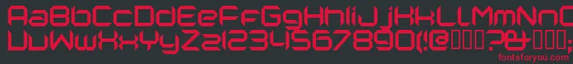 Nanorg Font – Red Fonts on Black Background