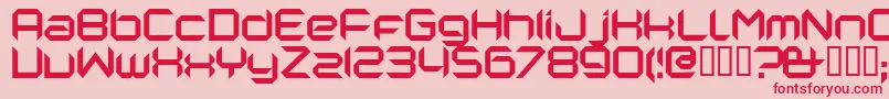 Nanorg Font – Red Fonts on Pink Background