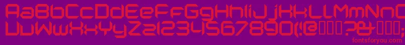 Шрифт Nanorg – красные шрифты на фиолетовом фоне