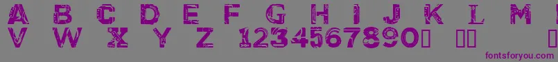 CfcyborgpersonaluseRegular Font – Purple Fonts on Gray Background