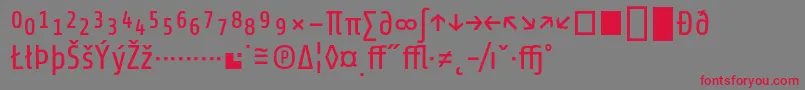 ShareRegularexp Font – Red Fonts on Gray Background