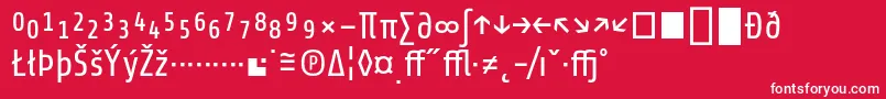 ShareRegularexp Font – White Fonts on Red Background