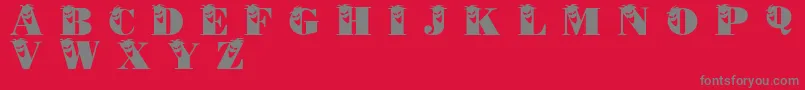 fuente Philliboo – Fuentes Grises Sobre Fondo Rojo