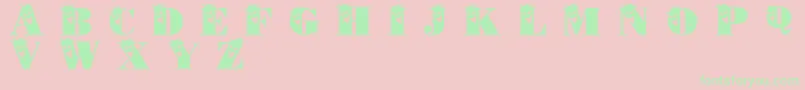 Philliboo Font – Green Fonts on Pink Background