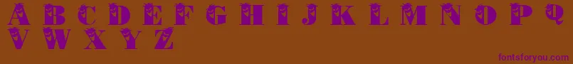 Philliboo Font – Purple Fonts on Brown Background