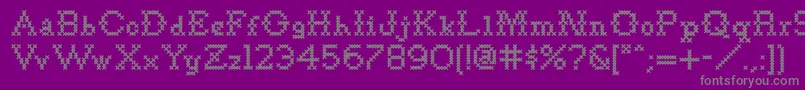 Goodbye ffy Font – Gray Fonts on Purple Background
