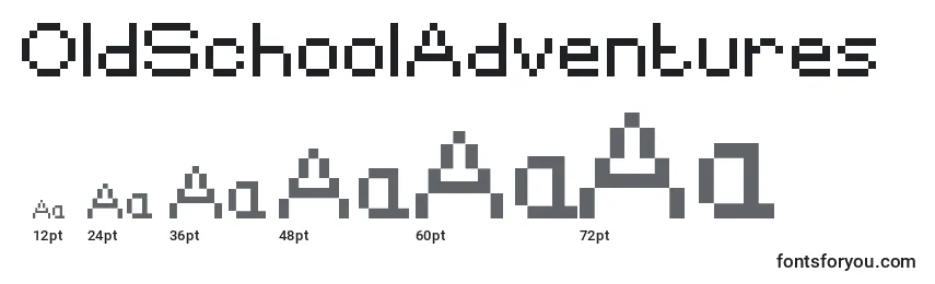 OldSchoolAdventures Font Sizes