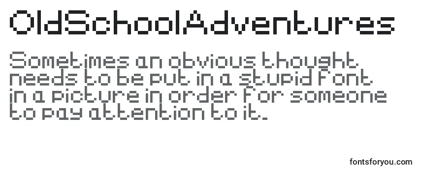 Review of the OldSchoolAdventures Font