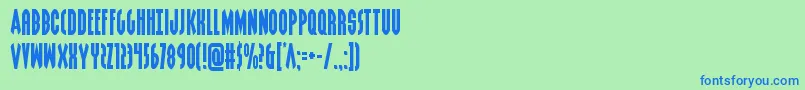 More about Grendelsmother Font Grendelsmother Font – Blue Fonts on Green Background