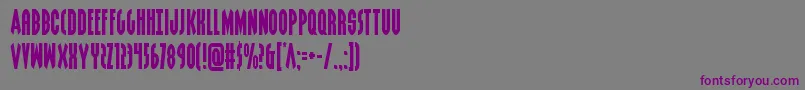 Grendelsmother Font – Purple Fonts on Gray Background