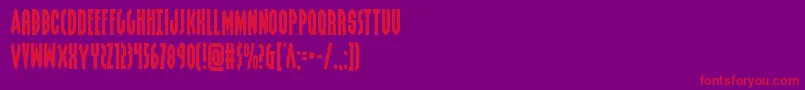 Grendelsmother Font – Red Fonts on Purple Background