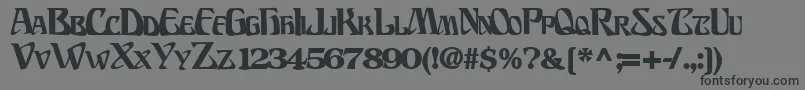 BillionsfontBold Font – Black Fonts on Gray Background