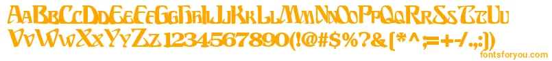 BillionsfontBold Font – Orange Fonts on White Background