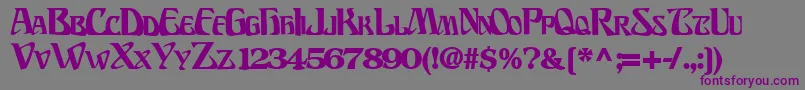 BillionsfontBold Font – Purple Fonts on Gray Background