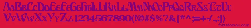 More about BillionsfontBold Font BillionsfontBold Font – Purple Fonts on Red Background